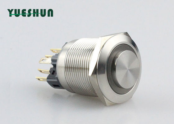 ποιότητας  Ring Type LED Latching Push Button Switch , 25mm / 22mm Push Button Switch Εργοστάσιο