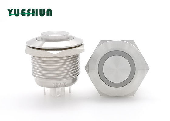 ποιότητας  19mm Stainless Steel Push Button Switch , Round Momentary Push Button Switch Εργοστάσιο