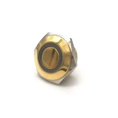 Το δαχτυλίδι διακοπτών κουμπιών ώθησης ορείχαλκου που οδηγήθηκε φώτισε τον αδιάβροχο μικροϋπολογιστή 22mm μόνη αναστοιχειοθέτηση